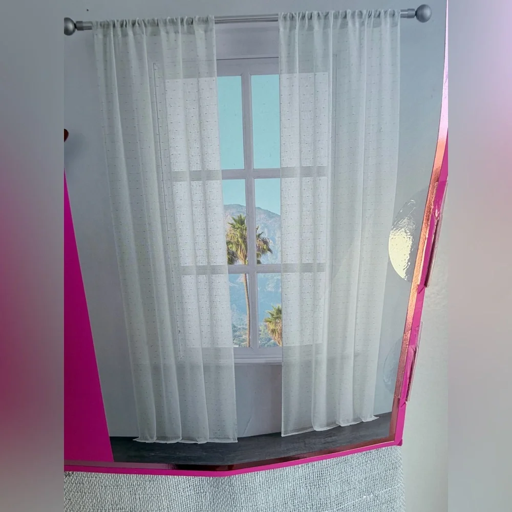 Juicy Couture Two Rod Pocket Window Panels Each Panel 38 In X 84 In New